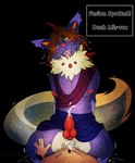 asking_to_slow_down black_background blue_eyes blush bodily_fluids brown_hair cel_shading clothed clothed/nude clothing duo dusk_lycanroc ear_piercing ear_ring ejaculating_while_penetrating ejaculation ejaculation_while_penetrated fur generation_4_pokemon generation_7_pokemon genital_fluids genitals hair half-closed_eyes hands_behind_back head_tilt human humanoid hybrid intersex intersex/male interspecies knot long_tail lycanroc male maleherm mammal mismagius narrowed_eyes neck_tuft nintendo nipples nude penis piercing pink_nose pokemon pokemon_(species) pokephilia puppetmaster13uwu purple_body pussy ring_piercing shaded sharp_teeth simple_background solo spikes sweat tail teeth text text_box tongue tongue_out torn_ear tuft yellow_body yellow_fur yellow_sclera
