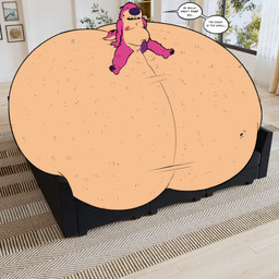 anthro balls belly big_balls comfy furniture genitals huge_balls hyper hyper_balls hyper_genitalia male pink_body slightly_chubby slightly_chubby_male sofa solo speech_bubble thewilldpink jeffrey_taggart hyena mammal 1:1 hi_res meme