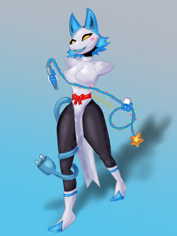 anthro big_breasts blush bottomwear breasts christmas_decorations christmas_lights clothed clothing cybernetics electrical_plug_tail eyelashes female footwear hair holidays huge_breasts loincloth machine shoes solo topwear whip yellow_eyes boobamaster christmas deltarune undertale_(series) tasque_manager android cyborg darkner domestic_cat felid feline felis mammal robot 2021 3:4 absurd_res hi_res