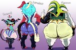 big_butt butt butt_size_difference cellulite clothed clothing electronics group horn huge_butt male pantsless phone tail thick_thighs trio nathanatwar helluva_boss asmodeus_(helluva_boss) fizzarolli_(helluva_boss) mammon_(helluva_boss) imp absurd_res hi_res