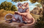 4_toes animal_genitalia anus blue_eyes butt duo feet female female/female feral fur genitals hair hindpaw licking licking_another licking_partner looking_at_another nude outside pawpads paws quadruped short_hair smile tail tail_tuft toes tongue tongue_out tuft vulva xtreme3246 disney the_lion_king safiri_(rallan) tavi_(asonix) felid feline lion mammal pantherine digital_drawing_(artwork) digital_media_(artwork) hi_res