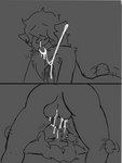 69_position anthro bodily_fluids crossgender cum cum_in_mouth cum_in_nose cum_inside gagging genital_fluids male male/male oral questionable_consent sex tapping_out hob! nonstop_nut_november bovid caprine mammal sheep 3:4 hi_res monochrome