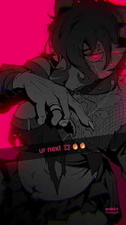anthro belly bottomwear bounce breasts clothing collar eyewear female fishnet_clothing fishnet_topwear fur glasses glowing glowing_body glowing_eyes glowing_fur hair looking_at_viewer nails piercing red_background red_eyes ring_(jewelry) round_glasses simple_background sitting skirt slightly_chubby snapchat_caption solo threatening topwear torn_clothing andre_moraph sound_warning snapchat andre_moraph_(character) canid canine canis mammal wolf 2026 2d_animation 9:16 absurd_res animated digital_drawing_(artwork) digital_media_(artwork) hi_res loop motion_tweening short_playtime signature sound video
