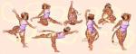 arabesque_(ballet) arabesque_penche_(ballet) attitude_(ballet) attitude_derriere_(ballet) ballerina ballet ballet_leotard breasts clothing dancewear female fourth_position_arms_(ballet) leotard multiple_poses pose slightly_chubby luxar92 kitzy_(character) felid jaguar mammal pantherine hi_res