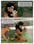 anthro comic dusker78 english_text eyewear felid female glasses hair lion looking_at_hand male mammal pantherine tail tail_tuft text transformation transformation_through_injection tuft vivarium zoo_(facility)