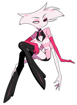 4_arms armwear boots bow_tie chest_tuft choker clothed clothing elbow_gloves footwear gloves handwear high_heeled_boots high_heels jewelry legwear male multi_arm multi_limb necklace shoes simple_background solo thigh_boots thigh_highs tuft white_background enaic31 hazbin_hotel hellaverse angel_dust arachnid arthropod demon humanoid spider absurd_res hi_res