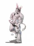 abs anthro balls biceps bunny_costume claws clothed clothing clothing_pull costume erection eye_patch eyewear fake_ears fake_rabbit_ears front_view genitals grin humanoid_genitalia humanoid_penis lingerie looking_at_viewer male muscular muscular_anthro muscular_male nipples partially_clothed pecs penis pink_nipples playboy_bunny raised_leg simple_background smile solo standing toe_claws topless underwear underwear_down underwear_pull vein veiny_penis white_background intven96 league_of_legends riot_games tencent rengar_(lol) felid lion mammal pantherine 2017 absurd_res digital_media_(artwork) full-length_portrait hi_res portrait