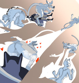 alternate_species anthro anus big_butt breasts butt circled crouching digitigrade duo female furrification genitals group heart_symbol huge_butt huge_thighs imminent_facesitting low-angle_view male muscular muscular_female musk ruffled_fur running sharp_teeth snarling superhero_costume surrealism teeth thick_thighs vulva whiskers necrolepsy batman_(series) dc_comics wonder_woman_(series) batman bruce_wayne catwoman cheetah_(dc) selina_kyle_(character) wonder_woman cheetah domestic_cat felid feline felis human kangaroo macropod mammal marsupial 2025 colored hi_res restricted_palette