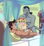 anal anthro double_penetration female genitals group male male/female muscular muscular_anthro muscular_male penetration penis trio vaginal vein veiny_penis dzk disney star_vs._the_forces_of_evil rafael_diaz star_butterfly toffee_(svtfoe) human lizard mammal mewman reptile scalie septarian absurd_res hi_res