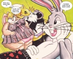 big_breasts breasts bugs_bunny canine chest_tuft crossover digimon female fox huge_breasts jetpants lagomorph lingerie lola_bunny looney_tunes male obese overweight renamon space_jam tuft warner_brothers
Rating: Questionable
Score: 0
User: Munkelzahn
Date: July 24, 2013