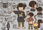 accessory anthro butt clothing convenient_censorship ear_piercing feet female furgonomics group jewelry loli oversized_clothing oversized_shirt oversized_topwear piercing prehensile_feet ring shirt solo_focus tail tail_accessory tail_jewelry tail_ring text toes topwear young young_anthro young_female reonarudo16sei haplorhine human mammal monkey primate english_text japanese_text translation_request