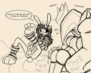 accessory ahoge ambiguous_gender anthro big_ears blush blush_lines bodily_fluids bow_ribbon butt choker clothing cuckold cum cum_on_belly cum_on_body cum_on_butt cum_on_own_belly cum_on_own_butt cum_on_self female female/ambiguous flat_chested fool's_hat genital_fluids genitals group gynomorph hair hair_accessory hair_bow hair_ribbon hat headgear headwear humanoid_genitalia humanoid_hands humanoid_penis intersex jester jewelry leg_warmers legs_up legwear long_hair long_sleeve_shirt masturbation messy_hair motion_blur necklace onomatopoeia penile penile_masturbation penis plap_(sound) ribbons sound_effects spread_legs spreading text thought_bubble thrusting trio omnii34 glitch_productions the_amazing_digital_circus gooseworx's_post-transition_jax_design jax_(tadc) pomni_(tadc) ribbit_(tadc) amphibian frog humanoid lagomorph leporid mammal rabbit 2026 5:4 digital_drawing_(artwork) digital_media_(artwork) english_description english_text trans_(lore) trans_woman_(lore)