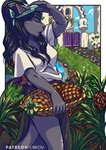 2020 absurd_res anthro biped camelia_(lirkov) clothed clothing comic detailed_background digital_media_(artwork) domestic_cat felid feline felis female food fruit fur grey_body grey_fur hair hi_res lirkov mammal pineapple plant solo