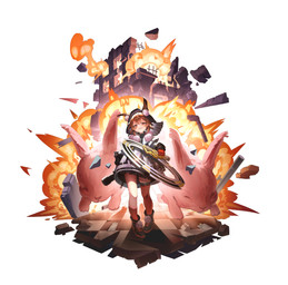 black_hood bottomwear brown_eyes clothing coat explosion female feral footwear gloves handwear holding_object holding_weapon hood hood_up looking_at_viewer mole_on_thigh rabbit_ears red_clothing red_gloves red_handwear red_sock shoes skirt solo topwear weapon white_clothing white_coat white_topwear heanna arknights hypergryph studio_montagne caper_(arknights) animal_humanoid humanoid lagomorph lagomorph_humanoid leporid leporid_humanoid mammal mammal_humanoid rabbit rabbit_humanoid absurd_res hi_res