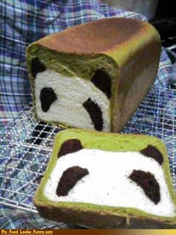 bread food humor real zero_pictured unknown_artist my_food_looks_funny bear giant_panda inanimate_object mammal 3:4 grandfathered_content