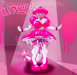 accessory alternative_fashion anthro arm_warmers armwear bimbofication biped blue_eyes bow_(feature) bow_accessory bow_hat bow_opera_gloves bow_ribbon bow_thigh_highs breasts bulge clothed clothing collar crossdressing dialogue dress ero_lolita feminization footwear furgonomics genitals gynomorph high_heels intelligence_loss intersex j-fashion latex legwear lolita_(fashion) male nipples non-mammal_breasts penis penis_accessory penis_bow penis_ribbon permanent ribbons shoes solo stockings tail tail_accessory tail_bow tail_ribbon text waist_bow wide_hips daniel_kay lizard reptile scalie 2016 english_text hi_res