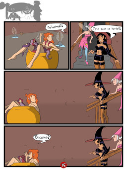 breasts consentacles dialogue female french male male/female not_furry_focus nude relaxing tentacles text circuit19 human mammal comic french_text hi_res