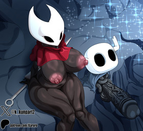 areola balls belly big_balls big_breasts big_penis biped black_body black_breasts black_text blue_clothing breasts clothing duo female fingers genitals glans hollow_eyes huge_penis humanoid_genitalia humanoid_penis hyper imminent_sex male male/female melee_weapon nipples patreon_logo penis red_clothing shadow sitting small_but_hung sparkles text thick_thighs vein veiny_penis weapon x_logo karuro-kun hollow_knight_(franchise) patreon team_cherry hornet_(hollow_knight) the_knight_(hollow_knight) arachnid arthropod spider vessel_(species) 2026 artist_name english_text hi_res brother_(lore) brother_and_sister_(lore) half_brother_(lore) half_sister_(lore) sibling_(lore) sister_(lore)