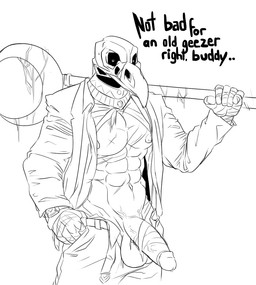 abs anthro balls bone clock clothed clothing crescent_moon genitals half-erect humanoid_genitalia humanoid_penis male moon navel nipples open_clothing open_shirt open_topwear pecs penis scar shirt skull skull_head solo topwear vein veiny_penis watch wristwatch gflouf egyptian_mythology marvel middle_eastern_mythology moon_knight_(series) mythology khonshu khonshu_(moon_knight) avian deity monochrome