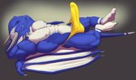 4_toes abs anthro athletic athletic_anthro athletic_male balls_outline barely_contained barely_visible_genitalia barely_visible_penis belly big_bulge big_muscles big_pecs blue_arms blue_body blue_ears blue_head blue_legs blue_scales blue_tail blue_wings bulge cheek_spikes claws closed_smile clothed clothing detailed_bulge erection erection_under_clothing facial_spikes feet genital_outline genitals grey_background grey_claws grey_horn grey_nipples grey_spikes grin hair hamstrings hands_behind_head horn huge_bulge huge_muscles huge_pecs humanoid_penis_outline ineffective_clothing light looking_at_viewer lying male male_anthro manly markings membrane_(anatomy) mouth_closed multicolored_body multicolored_scales muscular muscular_anthro muscular_male muscular_thighs navel nipples obliques on_back pecs penis penis_outline plantigrade quads scales serratus side_view simple_background smile smiling_at_viewer solo spikes spikes_(anatomy) tail tail_markings thong tight_clothing toes two_tone_body two_tone_legs two_tone_scales two_tone_tail underwear white_belly white_body white_chest white_feet white_hair white_inner_ear white_legs white_markings white_membrane white_penis white_scales white_tail white_toes wing_claws wings yellow_clothing yellow_eyes yellow_thong yellow_underwear bristol european_mythology mythology altherius dragon mythological_creature mythological_scalie reptile scalie western_dragon 2021 absurd_res alternate_version_at_source colored digital_drawing_(artwork) digital_media_(artwork) full-length_portrait hi_res portrait shaded