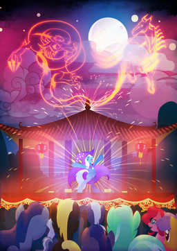 anthro blue_hair building cape clothing cloud crown cutie_mark female feral fireworks green_hair group hair hat headgear headwear horn lamp lantern moon multicolored_hair night outside paper_lantern purple_hair semi-anthro sky standing two_tone_hair whiskers white_hair wizard_hat rariedash asian_mythology east_asian_mythology friendship_is_magic hasbro my_little_pony mythology lyra_heartstrings_(mlp) pinkie_pie_(mlp) trixie_(mlp) dragon earth_pony eastern_dragon equid equine horse mammal mythological_creature mythological_equine mythological_scalie pony scalie unicorn 2014 hi_res