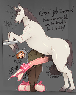 animal_genitalia animal_penis balls bestiality big_balls big_penis bodily_fluids condom condom_jet_bulge cum duo ejaculation equine_genitalia equine_penis female feral filled_condom flared_penis genital_fluids genitals handjob hooves huge_balls huge_flare huge_penis human_on_feral interspecies jet_bulge male male/female penile penis saggy_balls sex sexual_barrier_device sosoni equid equine human mammal absurd_res hi_res
