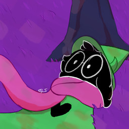 ambiguous_gender anthro clothing eyewear fur glasses grass hat headgear headwear horn lying plant robe round_glasses scarf solo tree alexslime deltarune undertale_(series) ralsei darkner 1:1 2025 digital_drawing_(artwork) digital_media_(artwork) low_res signature male_(lore)
