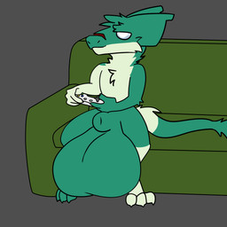 ambiguous_gender animal_genitalia anthro balls big_balls blinking cock_vore controller duo endosoma flaccid fully_sheathed fur furniture game_controller gaming genitals green_body green_fur green_sofa huge_balls hyper hyper_balls hyper_genitalia inside_balls male monotone_background penile penis playing_video_game safe_vore same_size_vore sheath simple_background smile smirk sofa solo struggling struggling_prey tail tail_tuft tuft vore white_eyes chrismono beef_fungus_geese sergal 1:1 animated loop