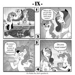 1:1 arthropod bottle comic container dialogue drinking english_text equid equine female feral flurry_heart_(mlp) food friendship_is_magic hasbro hi_res honey_(food) horn horse humor insect lepidopteran mammal monochrome moth my_little_pony mythological_creature mythological_equine mythology pancake pinkie_pie_(mlp) pony princess_cadance_(mlp) queen_chrysalis_(mlp) text twilight_sparkle_(mlp) vavacung winged_unicorn wings young young_female young_feral