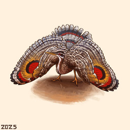 beak black_markings feathers feet feral grey_body grey_feathers long_neck markings mating_dance multicolored_body multicolored_feathers red_eyes red_markings simple_background solo spread_wings white_background white_body white_feathers wings yellow_beak yellow_feet yellow_legs yellow_talons alexpahomov avian bird sunbittern 1:1 2025