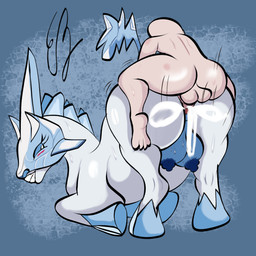 animal_genitalia animal_vulva areola bestiality big_butt blue_areola blue_nipples bodily_fluids butt cum cum_in_vagina cum_inside duo ejaculation erection female female_penetrated feral feral_penetrated genital_fluids genitals human_on_feral human_penetrating human_penetrating_feral ice interspecies larger_penetrated male male/female male_penetrating male_penetrating_female nipples nude penetration sex simple_background size_difference tail teats vaginal vulva white_body wide_hips eddiebrije mythology nintendo pokemon equid equine generation_8_pokemon glastrier human legendary_pokemon mammal mythological_creature pokemon_(species) 1:1 absurd_res hi_res