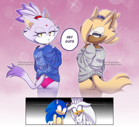 anthro bedroom_eyes chest_fur clothing duo female group hair hero inviting looking_back male male/female narrowed_eyes oversized_clothing oversized_topwear panties ponytail princess royalty seductive speech_bubble speechless stunned sweater tail_over_panties topwear underwear yellow_eyes lupitamota idw_publishing sega sonic_the_hedgehog_(comics) sonic_the_hedgehog_(idw) sonic_the_hedgehog_(series) blaze_the_cat silver_the_hedgehog sonic_the_hedgehog whisper_the_wolf canid canine canis domestic_cat eulipotyphlan felid feline felis hedgehog mammal wolf hi_res