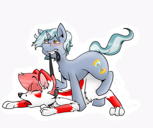 anal anal_penetration anthro anthro_on_feral anthro_penetrated bdsm bestiality black_nose blush bodily_fluids collar cum cum_inside cutie_mark dominant dominant_male duo eyes_closed feral feral_penetrating feral_penetrating_anthro fluffy fur genital_fluids hair horn interspecies leash leash_in_mouth male male/male male_penetrated male_penetrating male_penetrating_male multicolored_hair object_in_mouth open_mouth orgasm penetration penile penile_penetration penis_in_ass sex shadow simple_background smile submissive submissive_male teeth tongue tongue_out white_body white_fur backsash hasbro my_little_pony mythology sash_(backsash) canid canine canis domestic_dog equid equine husky mammal mythological_creature mythological_equine nordic_sled_dog spitz unicorn 6:5 absurd_res hi_res