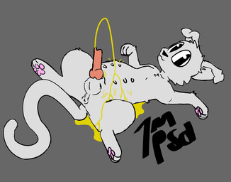 animal_genitalia animal_penis anus ball bodily_fluids canine_genitalia canine_penis erection feral fur genital_fluids genitals knot knotted_penis looking_at_viewer lying male male_peeing multi_nipple nipples nude on_back pawpads paws peeing peeing_on_self peeing_upwards peeing_while_erect penis pink_pawpads presenting presenting_penis puddle simple_background smile solo tail urine urine_on_belly urine_on_self urine_pool urine_stream watersports 1mpsd canid canine canis domestic_dog mammal