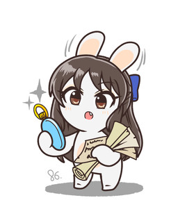 alternate_species anthro bangs bent_arm black_eyebrows black_hair blue_bow blush blush_lines brown_eyes brown_pupils compass eyebrow_through_hair eyebrows eyelashes eyelashes_through_hair fangs featureless_crotch featureless_feet feet female female_anthro flat_chested fur furrification hair holding_compass holding_object holding_paper lidded_eyes light long_ears looking_at_compass looking_at_object mitten_hands motion_lines multicolored_body noseless nude nude_anthro nude_female number open_mouth paper pawpads pink_mouth pupils rabbidification simple_background solo sparkles standing tan_blush tan_body tan_eyelids tan_inner_ear tan_pawpads tan_skin teeth translucent translucent_hair two_tone_body white_background white_body white_fur charisuke cygames idolmaster idolmaster_cinderella_girls raving_rabbids rayman_(series) ubisoft arisu_tachibana lagomorph mammal rabbid 2024 absurd_res colored crossover digital_drawing_(artwork) digital_media_(artwork) full-length_portrait hi_res japanese_description lighting portrait shaded simple_shading