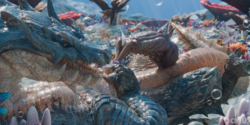 blue_body blue_scales bodily_fluids bubble claws cum cum_in_water erection feral finger_claws genital_fluids genitals male penis scales sea snout solo tan_body tan_scales toe_claws underwater water barlu capcom european_mythology monster_hunter mythology dragon lagiacrus leviathan_(mh) mythological_creature mythological_scalie scalie western_dragon wyvern 2:1 3d_(artwork) blender_(artwork) digital_media_(artwork) hi_res