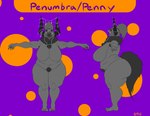 belly big_breasts big_butt breasts butt colored_nails female hair horn horn_jewelry jewelry nails neck_tuft open_mouth overweight ponytail pubes solo tail teeth thick_thighs tuft nomoneyhere penny_(nomoneyhere) penumbra_(nomoneyhere) deity demon humanoid absurd_res hi_res model_sheet