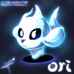 ambiguous_gender anthro black_background black_sclera glowing glowing_body glowing_eyes grey_nose simple_background smile solo twitter_handle white_body white_ears white_eyes nyanfurry microsoft moon_studios ori_(series) xbox_game_studios ori_(ori) guardian_spirit 1:1 2024 colored digital_media_(artwork) digital_painting_(artwork) headshot_portrait portrait shaded signature