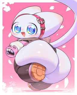 ambiguous_gender anthro big_butt big_ears blue_eyes blush blush_lines border butt butt_squish clothing diamond_eyes gem_eyes glistening glistening_butt glistening_eyes grey_body hoodie huge_butt huge_hips huge_thighs leaf long_tail looking_at_viewer looking_back pink_background pink_cuffs_(clothing) simple_background smile smiling_at_viewer solo sparkles sparkling_eyes squish tail thick_thighs topwear white_border wide_hips keyhat_tk10 tiril felid feline mammal 2026 colored digital_drawing_(artwork) digital_media_(artwork) hi_res shaded