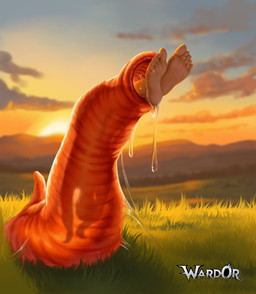 almost_fully_inside ambiguous_gender duo feet feral feral_pred grass human_prey larger_feral oral_vore outside plant size_difference smaller_human soles sunset tail toes vore ward0r annelid human mammal worm digital_media_(artwork) hi_res
