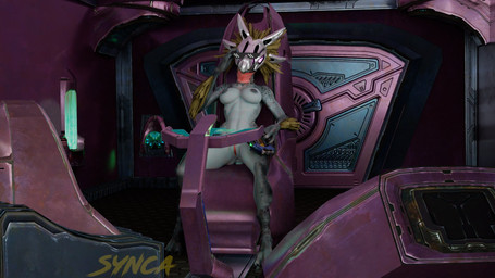3_fingers 3_toes anthro anus arm_feathers arm_tuft armor avian_caruncle breasts butt butt_from_the_front digitigrade energy_weapon eyewear feather_hair feathered_crest feathers feet female fingers genitals head_crest headgear headgear_only helmet helmet_only holding_object holding_ranged_weapon holding_weapon nipples non-mammal_breasts non-mammal_nipples non-mammal_vulva plasma_pistol pseudo_hair ranged_weapon sitting solo sunglasses toes tuft vulva weapon synca pickle_juice_(modeler) deal_with_it halo_(series) microsoft xbox_game_studios syn_cah alien avian kig-yar scalie t'vaoan 16:9 2023 3d_(artwork) digital_media_(artwork) hi_res meme pixel_(artwork) widescreen