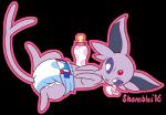 ageplay ambiguous_gender big_ears bottle clothing container diaper feral fur infantilism lying pacifier pink_body pink_fur purple_eyes roleplay simple_background solo transparent_background white_diaper shambles nintendo pokemon eeveelution espeon generation_2_pokemon pokemon_(species) 2016 alpha_channel hi_res watermark