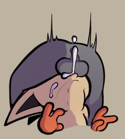 3_fingers ambiguous_gender ambiguous_on_human anus balls balls_deep bestiality big_ears bodily_fluids cum cum_inside deep_throat duo ejaculation erection faceless_character faceless_male fellatio feral fingers fur genital_fluids genitals human_on_feral interspecies male male/ambiguous male_on_feral neck_bulge oral oral_penetration orange_body orange_fur penetration penile penis pokephilia sex simple_background size_difference solo_focus conditional_dnp thehenwithatie nintendo pokemon anon generation_5_pokemon human legendary_pokemon mammal pokemon_(species) victini 2020 digital_media_(artwork)