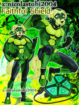 anthro hero male miraculous_(jewel) solo superhero tobias2004 beastars disney miraculous_ladybug jack_(beastars) nino_lahiffe canid canine mammal hi_res