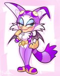 anthro bat_wings belt breasts clothed clothed_anthro clothed_female clothing costume eyeshadow female footwear front_view gloves green_eyes half-closed_eyes handwear looking_at_viewer makeup membrane_(anatomy) membranous_wings narrowed_eyes smile smiling_at_viewer solo wings vaporotem sega sonic_the_hedgehog_(series) big_the_cat rouge_the_bat bat mammal 2013 4:5 full-length_portrait portrait signature