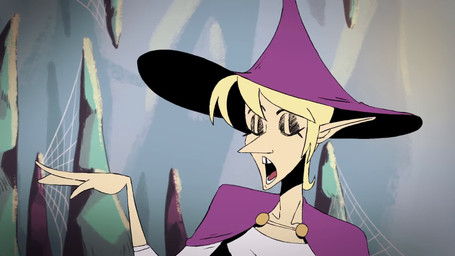 alternative_fashion axe beard black_hair blonde_hair boots bottomwear cape cave clothed clothing crossed_arms detailed_background dialogue eyewear facial_hair fantasy footwear fungus glasses goth group hair hat headgear headwear humanoid_pointy_ears lip_sync long_hair male muscular muscular_male mushroom mustache not_furry pants pointy_ears purple_body purple_skin rock scene_interpretation shirt shoes spider_web staff stalactite stalagmite standing topwear white_hair witch_hat sasha_mutch clint_mcelroy_(va) griffin_mcelroy_(va) justin_mcelroy_(va) dungeons_and_dragons hasbro the_adventure_zone the_mcelroy_family wizards_of_the_coast magic_brian magnus_burnsides merle_highchurch taako tres_horny_boys arachnid arthropod dwarf elf human humanoid mammal spider 16:9 animated digital_media_(artwork) english_audio hi_res short_playtime sound voice_acted webm widescreen