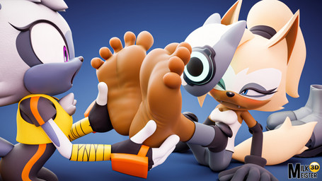 5_toes anthro barefoot duo feet female female/female female_anthro foot_fetish foot_focus foot_play humanoid_feet plantigrade soles toes milkmeister3d idw_publishing sega sonic_the_hedgehog_(comics) sonic_the_hedgehog_(idw) sonic_the_hedgehog_(series) tangle_the_lemur whisper_the_wolf canid canine canis lemur mammal primate ring-tailed_lemur strepsirrhine wolf 16:9 3d_(artwork) 4k absurd_res digital_media_(artwork) hi_res widescreen