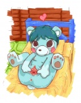 anthro anus bed biped blush female furniture genitals legs_up looking_at_viewer lying nipples nude on_back on_bed paws pussy smile solo spread_legs spread_pussy spreading rigi animal_crossing nintendo bluebear_(animal_crossing) bear mammal