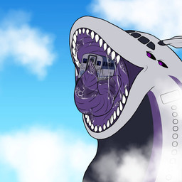 aircraft airplane anthro bodily_fluids dripping drooling duo feral gullet horn imminent_vore looking_at_another machine macro male male/male mawplay micro mouth_play mouth_shot object_in_mouth object_vore open_mouth oral_vore predator/prey saliva simple_background size_difference soft_vore teeth throat tongue tongue_out train tuft vehicle vore superplus amtrak kustrin zaris_(algaria) aeromorph dire_machine dire_vehicle living_aircraft living_machine living_vehicle 1:1 digital_media_(artwork) headshot_portrait hi_res icon portrait