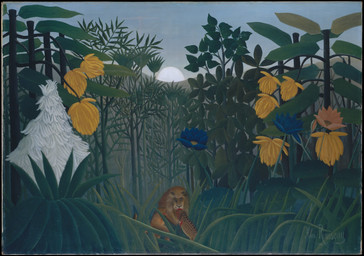 ambiguous_feral ambiguous_gender banana bite biting_another blood bodily_fluids death detailed_background duo eating feral feral_pred feral_prey flower food forest fruit fruit_tree gore grass jungle leaf mane markings nature nature_background on_hind_legs outside plant quadruped sky spots spotted_body tail tree henri_rousseau public_domain ambiguous_species felid lion mammal pantherine 1907 20th_century absurd_res ancient_art hi_res oil_painting_(artwork) painting_(artwork) signature traditional_media_(artwork) traditional_painting_(artwork)